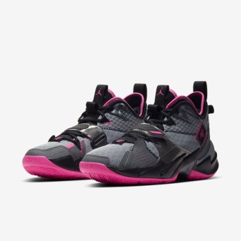 Nike Jordan Why Not? Zer0.3 - Férfi Jordan Cipő - Szürke/Fekete/Szürke/Rózsaszín